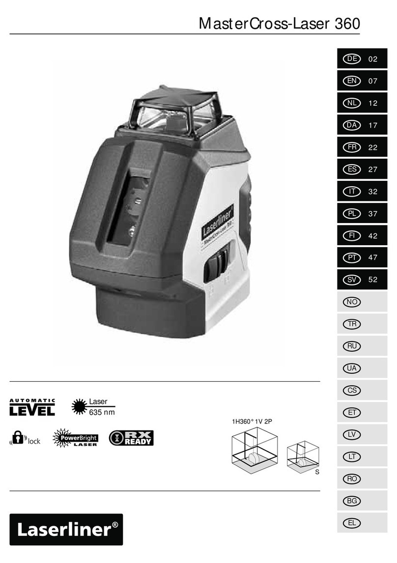 LaserLiner MasterCross-Laser 360 manual