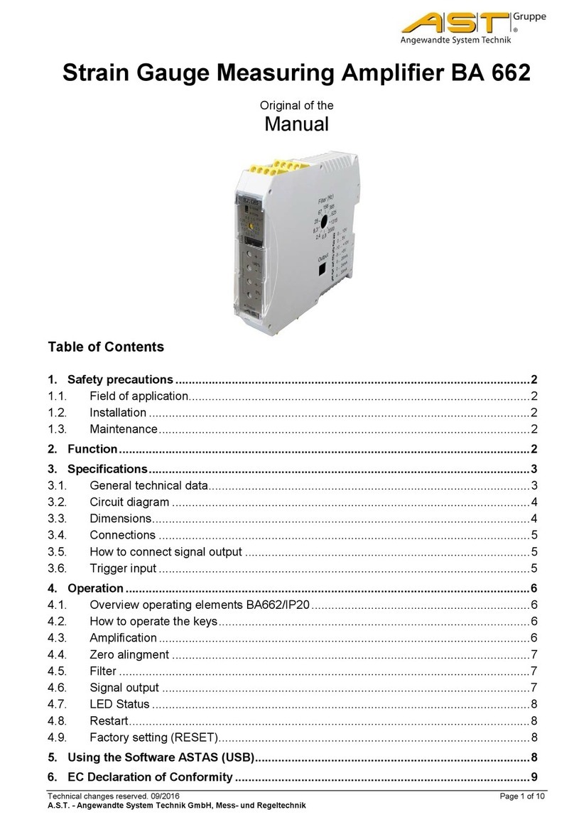 AST BA 662 User manual