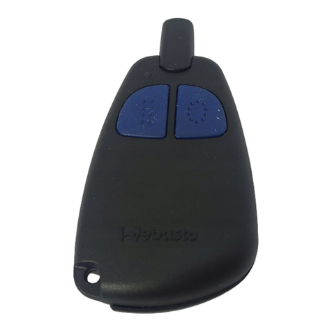 Webasto Telestart T70 User manual Webasto Telestart T70 User manual