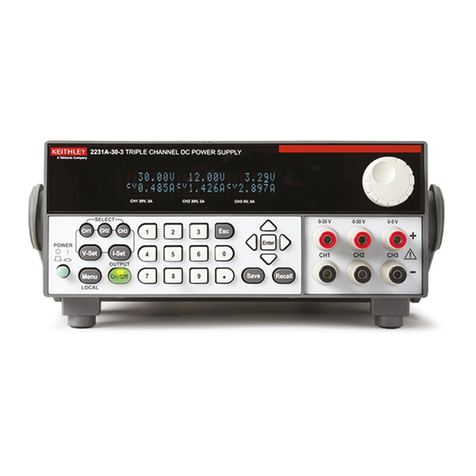 Keithley 2231A-30-3 User manual