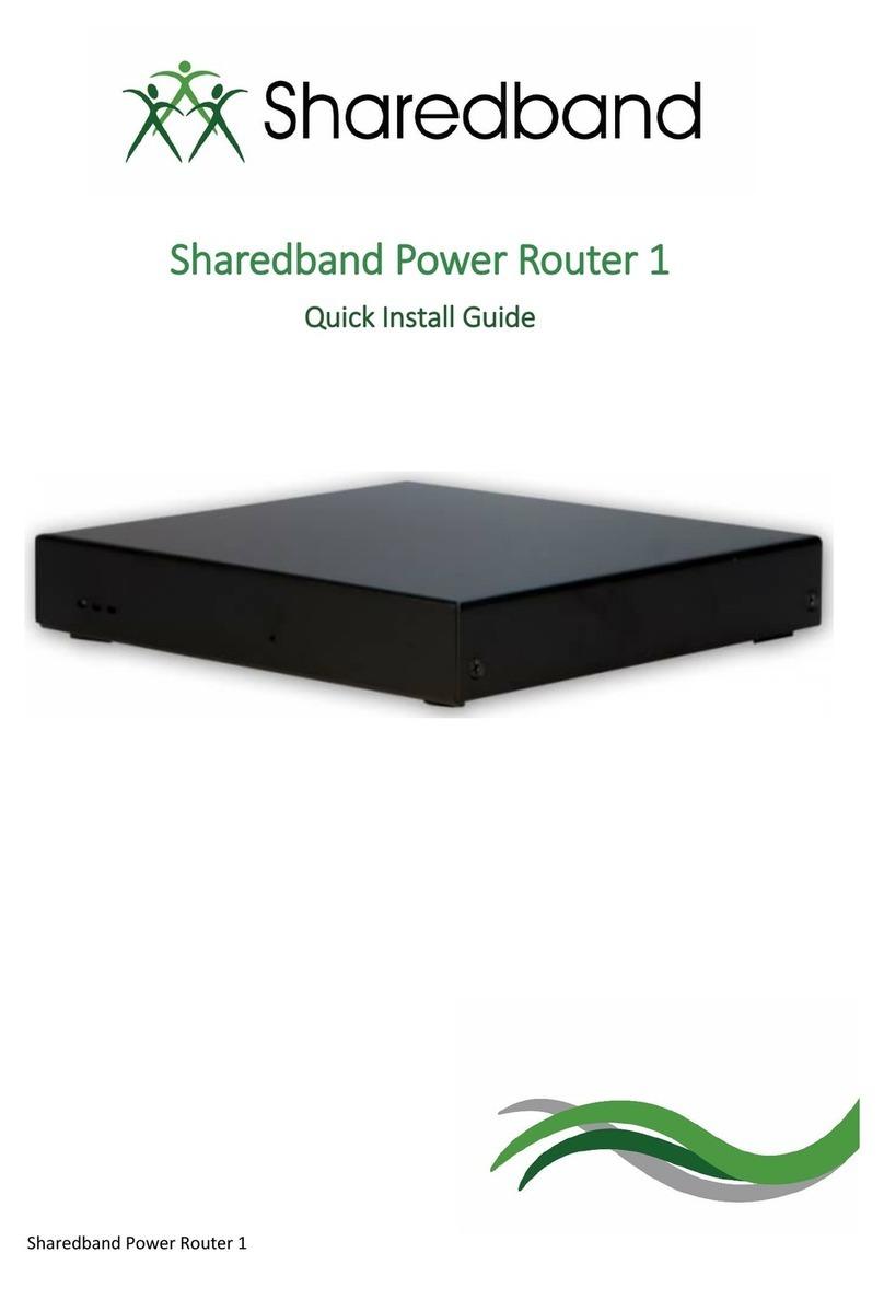 Sharedband Power Router 1 User manual
