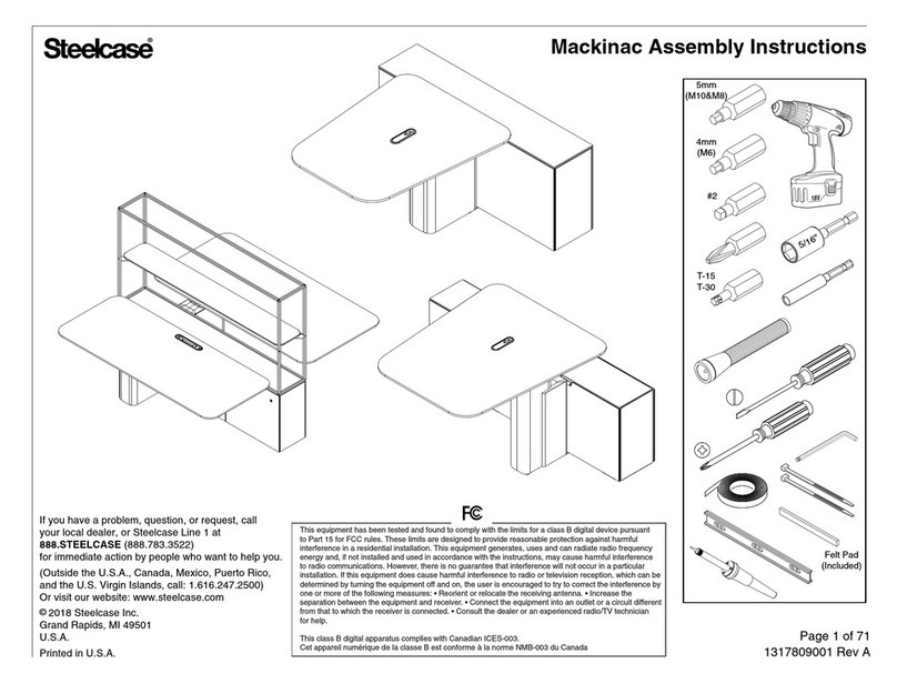 Steelcase Mackinac Assembly instructions Steelcase Mackinac Assembly instructions