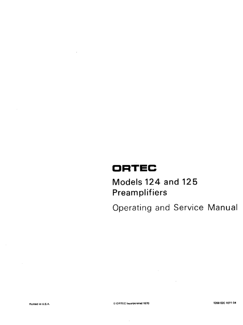 ORTEC 124 Operating and service manual