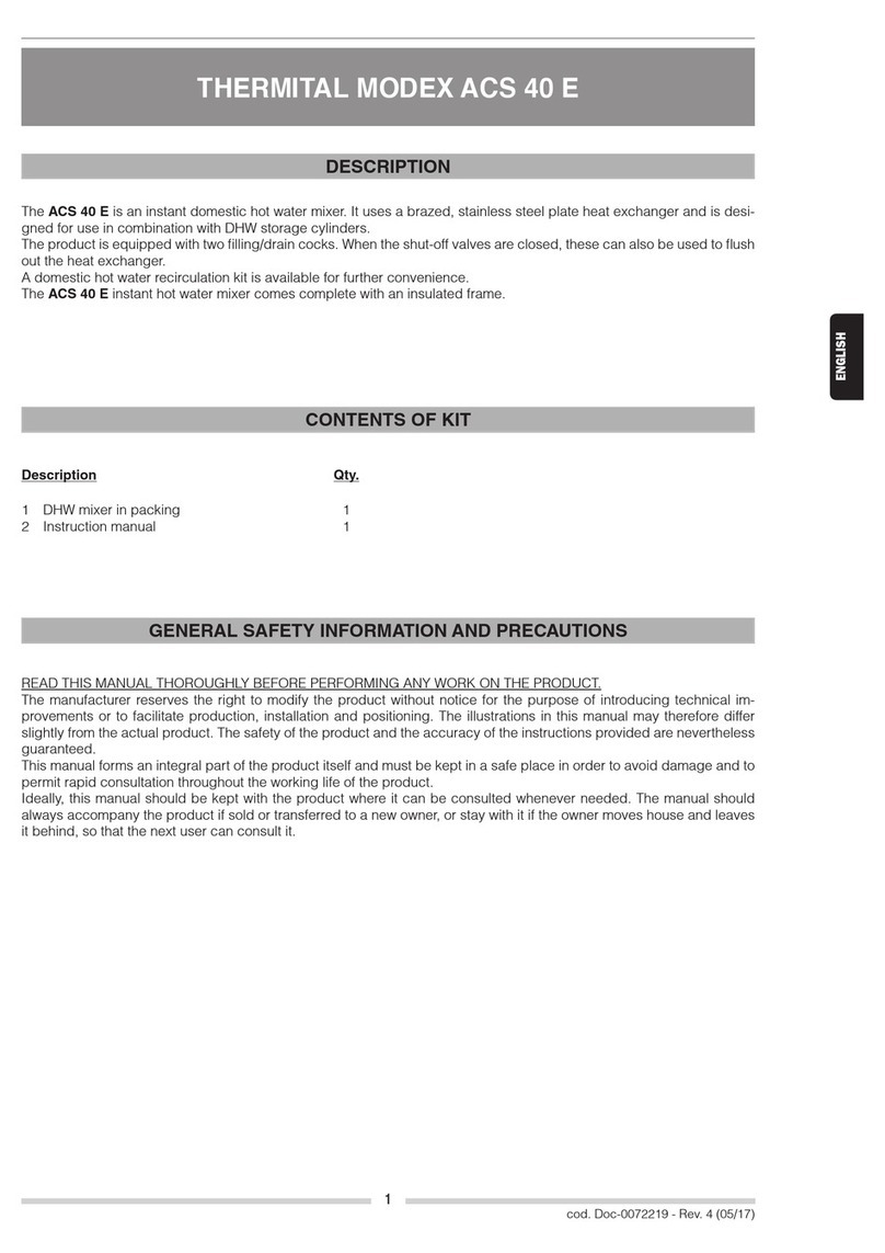 thermital MODEX ACS 40 E instruction manual