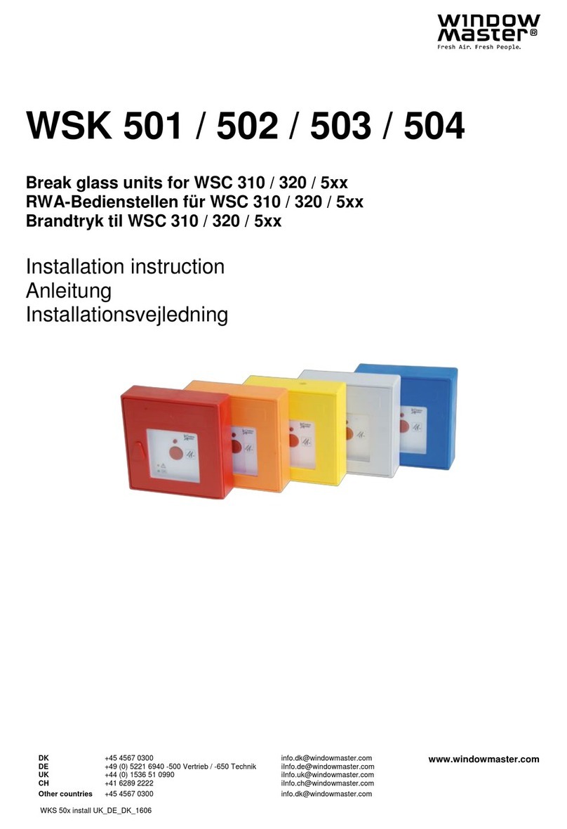 WindowMaster WSK 501 Installation instruction