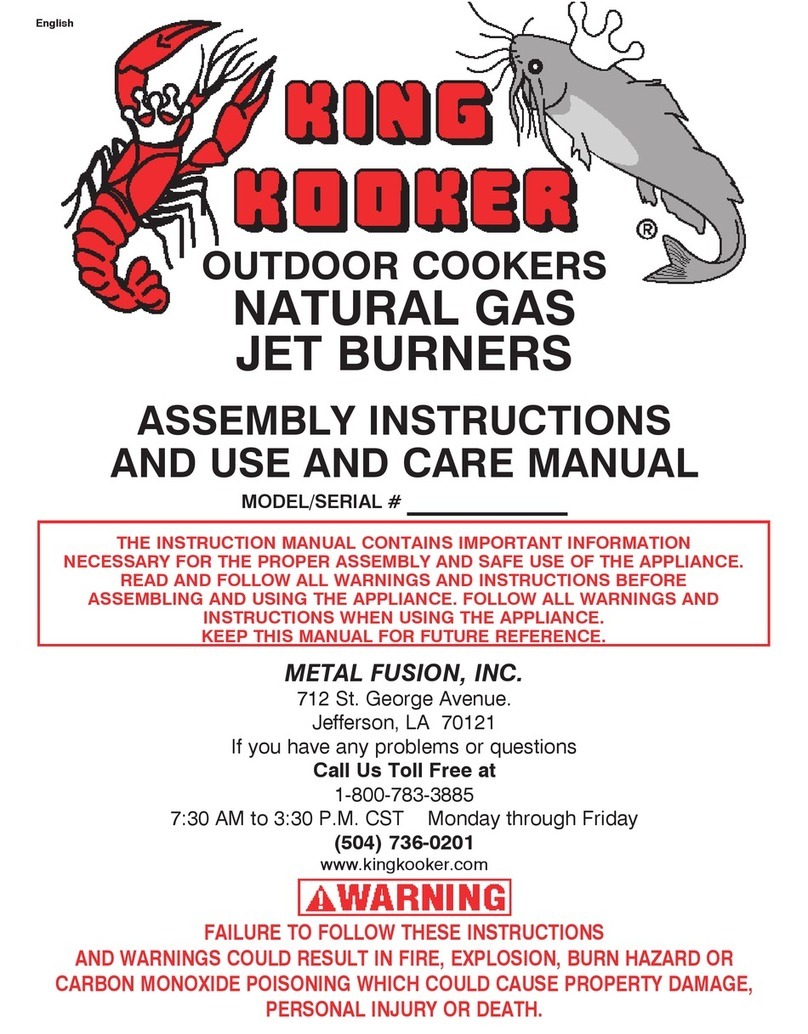 King Kooker C90NG User manual