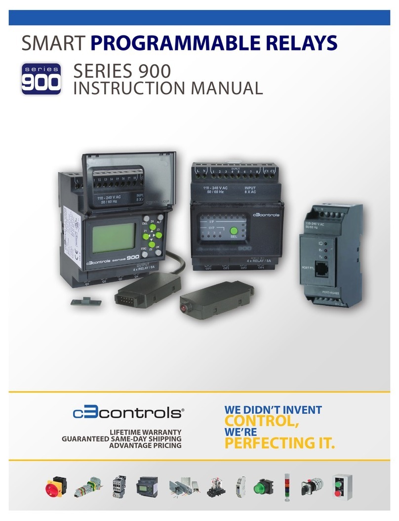 c3controls 900 Series instruction manual
