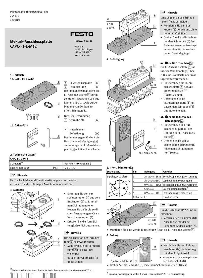 Festo CAPC-F1-E-M12 User manual