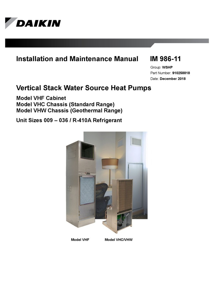 Daikin VHF Installation and maintenance manual