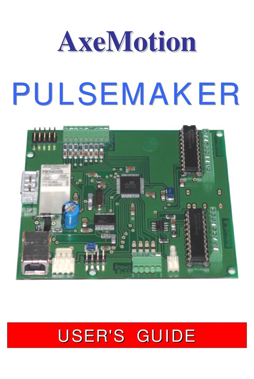 AxeMotion PULSEMAKER User manual