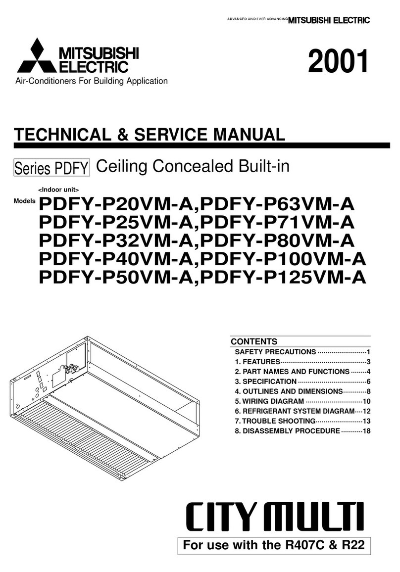 Mitsubishi Electric Series PDFY Operating manual
