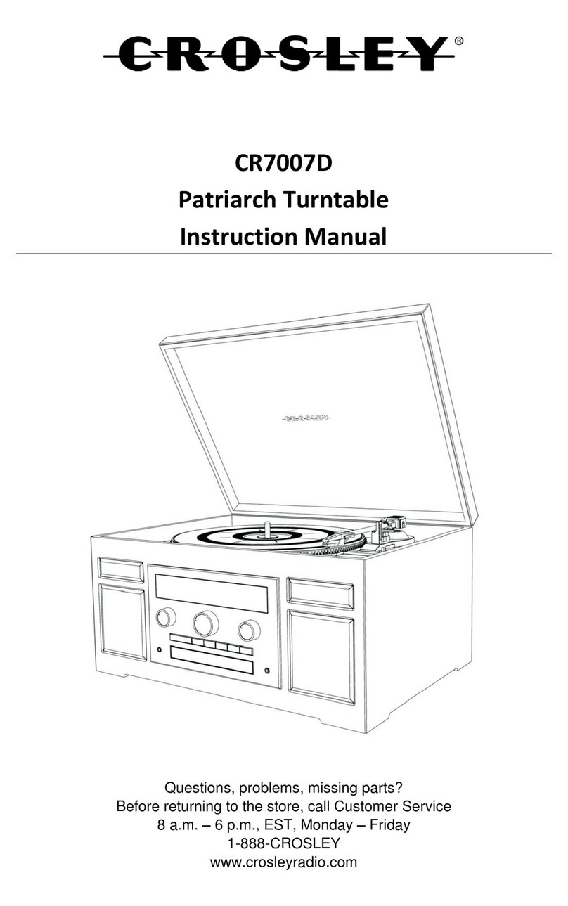 Crosley CR7007D User manual