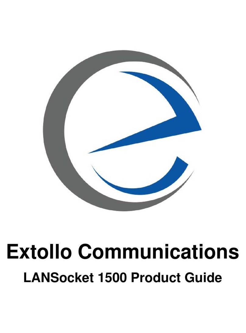 Extollo LANSocket 1500 User manual