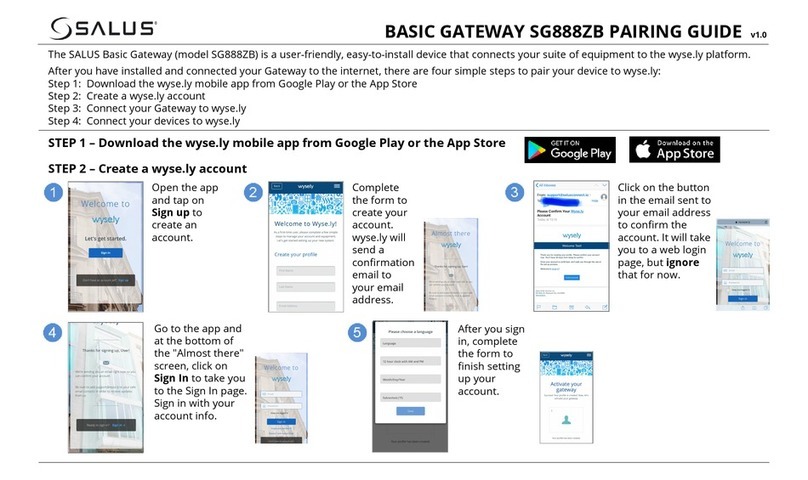 Salus SG888ZB User manual