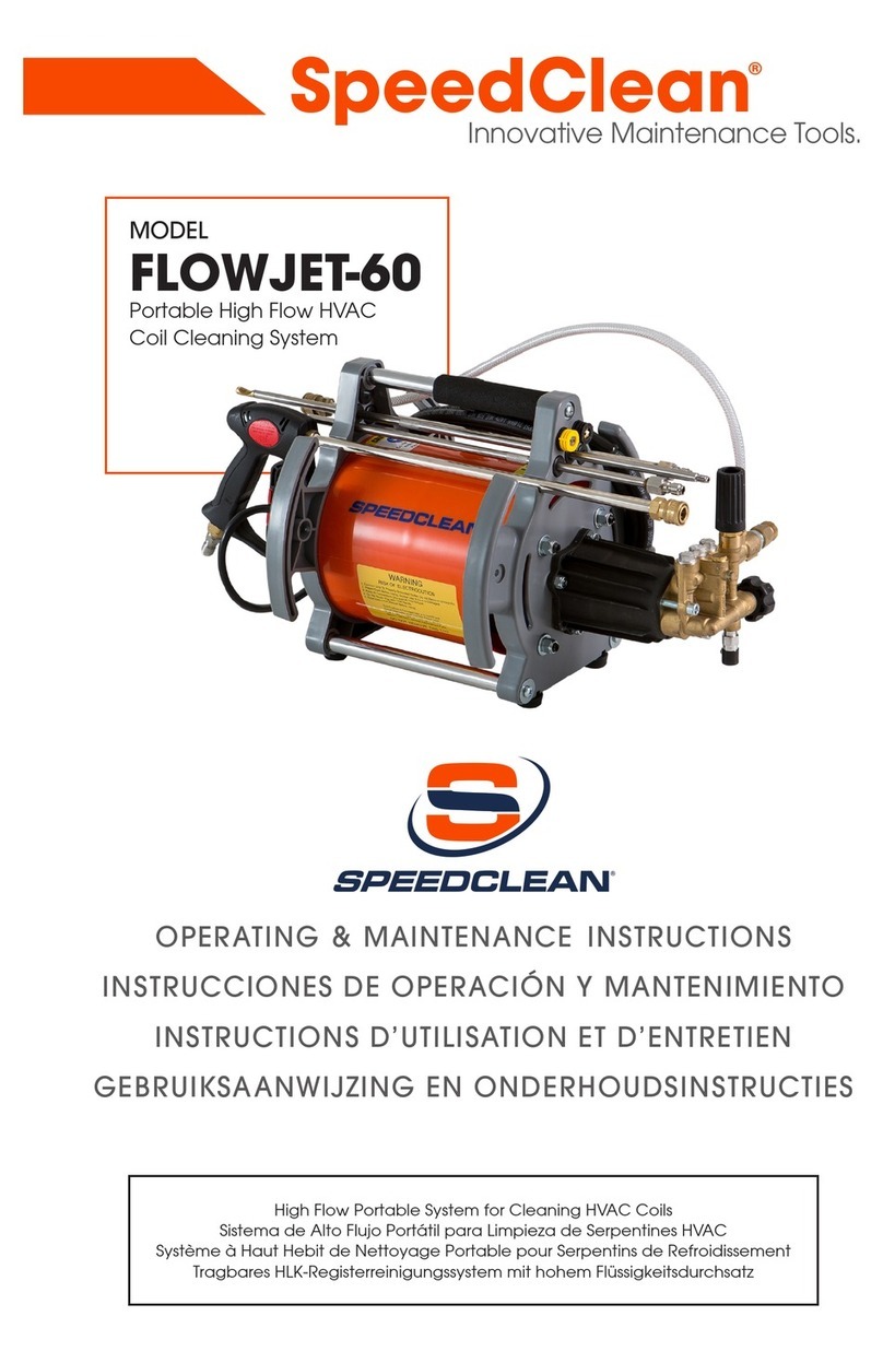 Speed Clean FLOWJET-60 Installation and operation manual