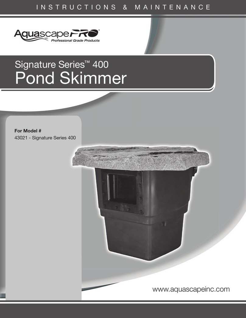AquaScape 43021 Instruction & maintenance manual