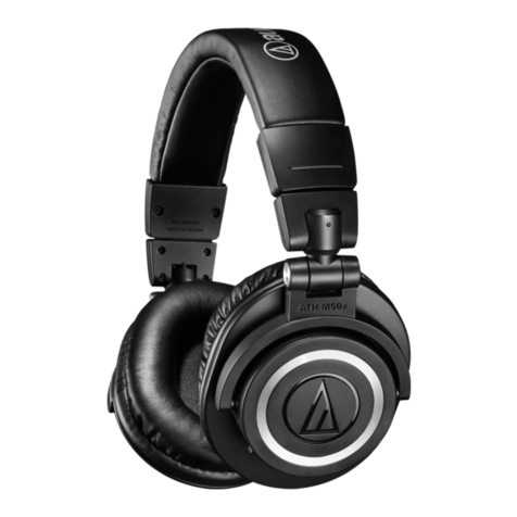 Audio Technica ATH-M50xBT quick start guide