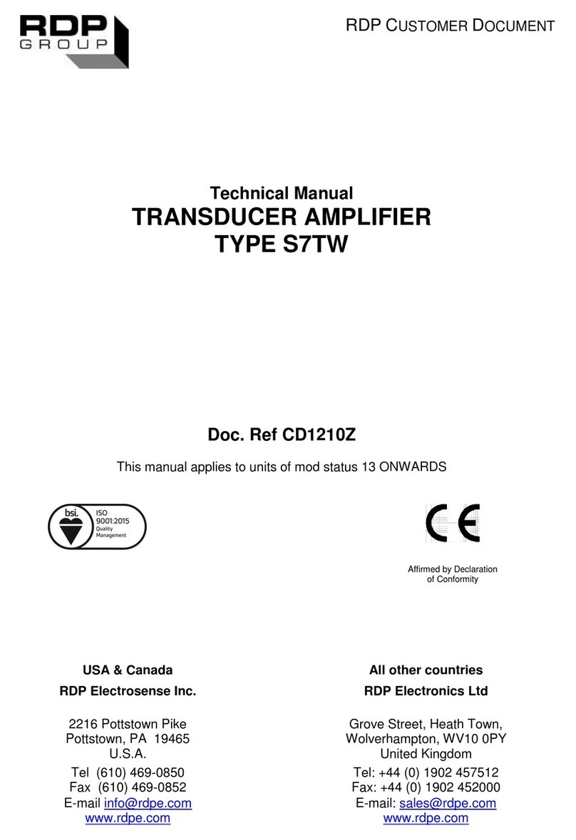 RDP Group S7TW Technical manual