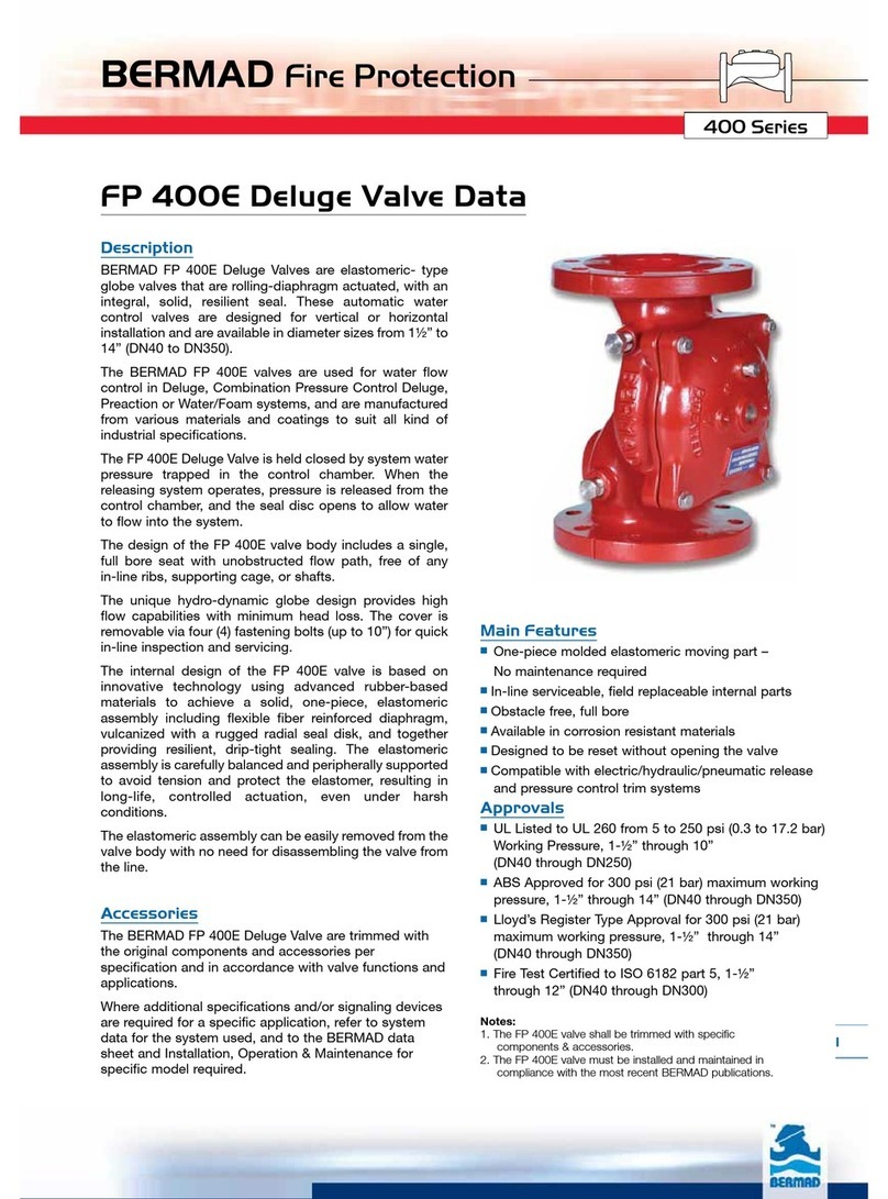 BERMAD FP 400E Installation operation & maintenance