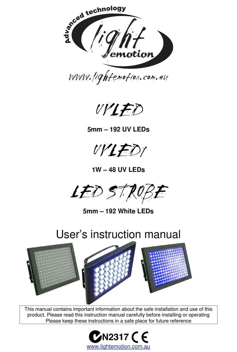 Light Emotion UVLED User manual