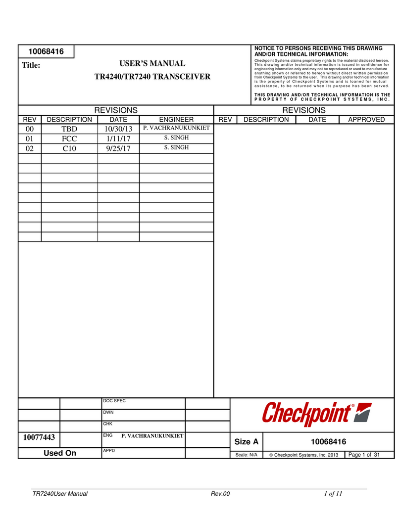 Checkpoint TR4240 user manual