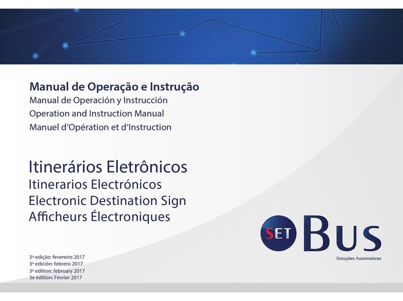 SETBus Electronic Destination Sign Operation and instruction manual