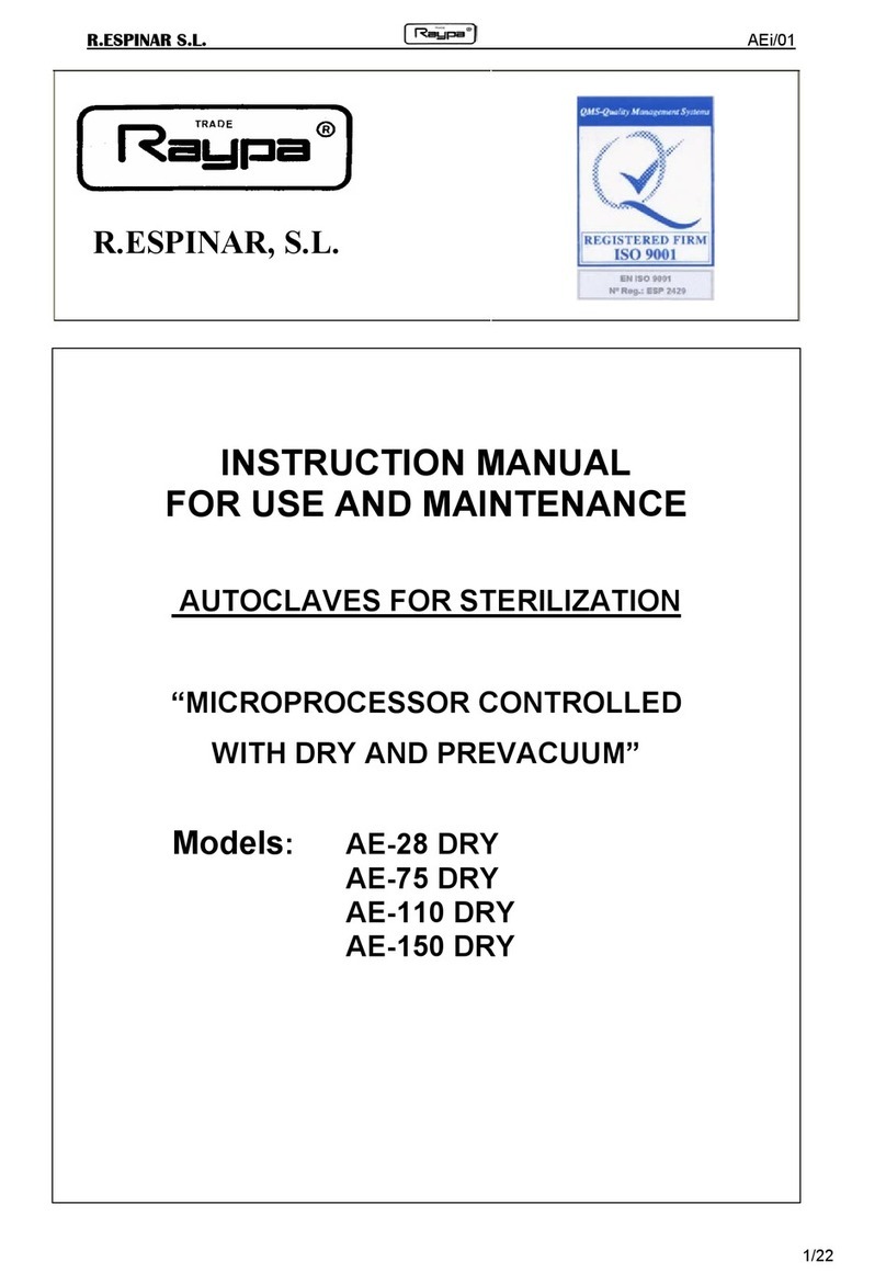 Raypa AE-28 DRY instruction manual