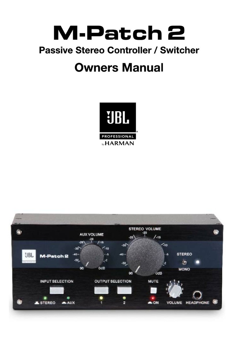 JBL M-Patch2 owner's manual