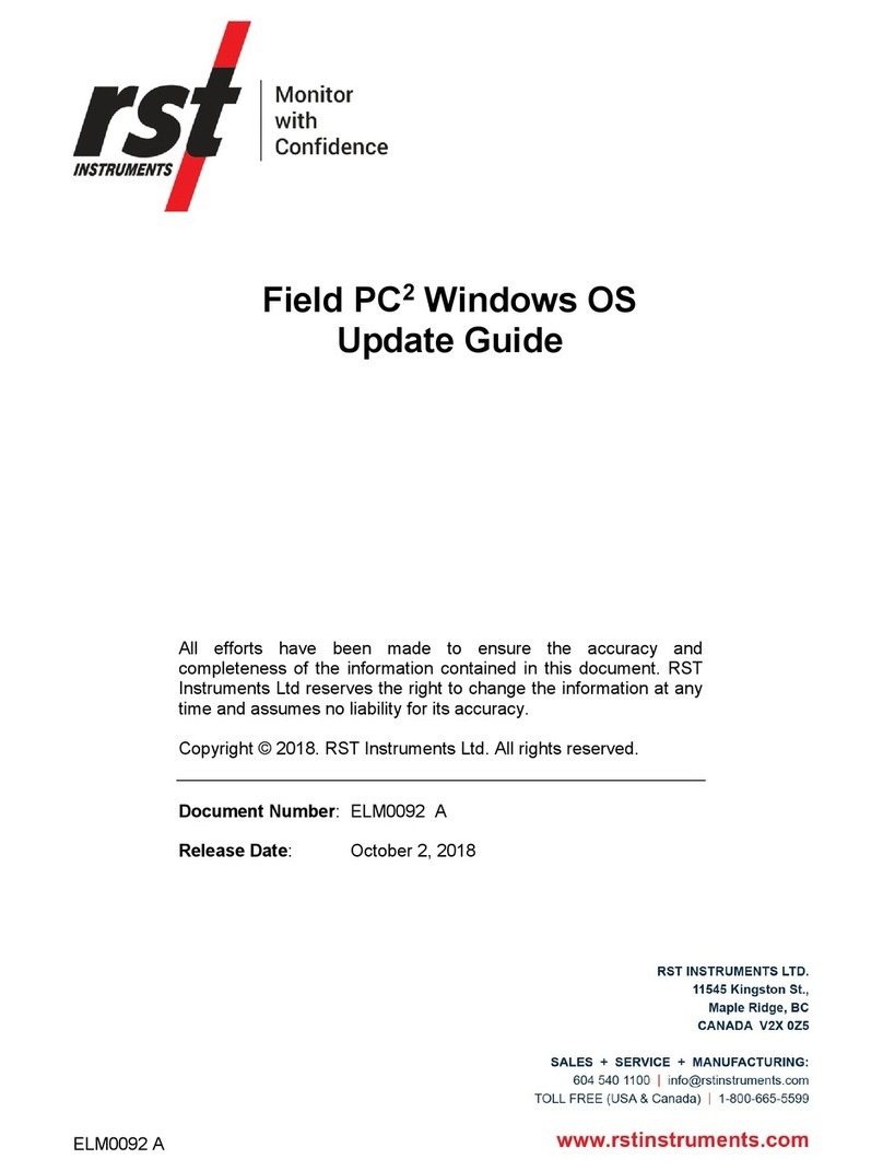 RST Instruments Ultra-Rugged Field PC2 Update guide