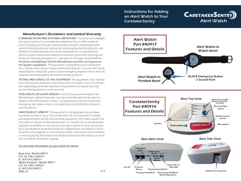 LogicMark CaretakerSentry Instructions for use