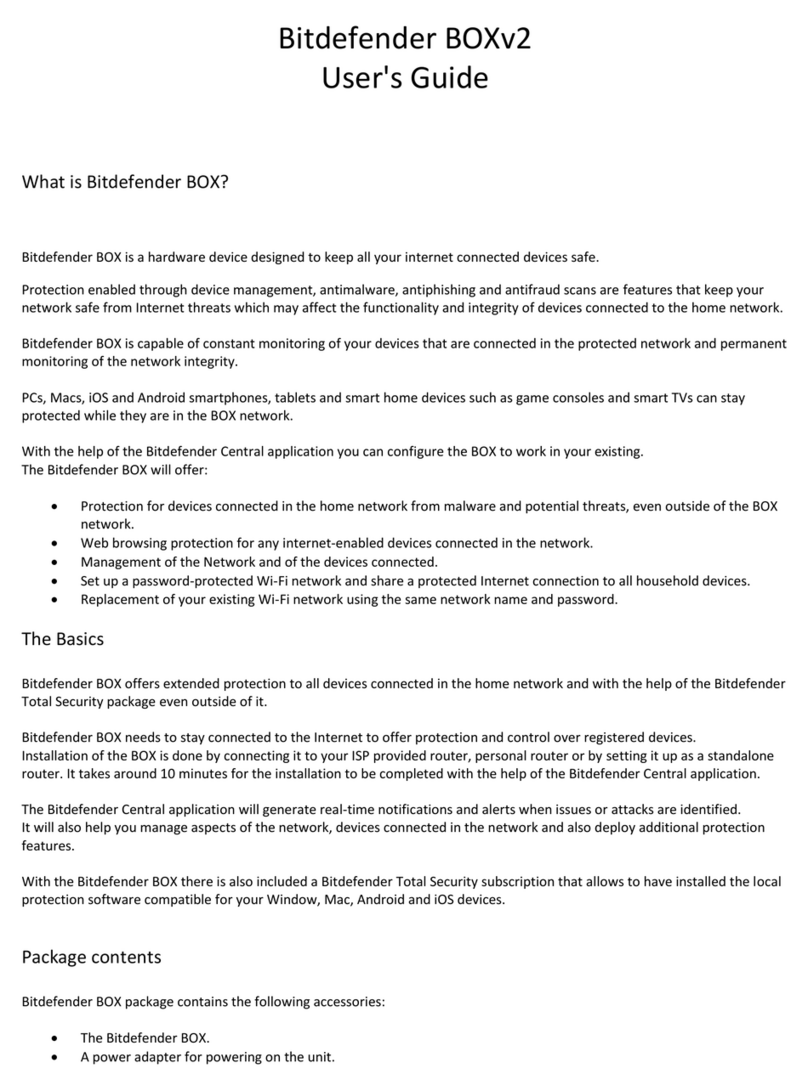 Bitdefender BOXv2 user guide Bitdefender BOXv2 user guide