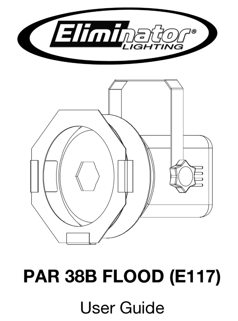 Eliminator Lighting PAR 38B FLOOD (E117) user guide