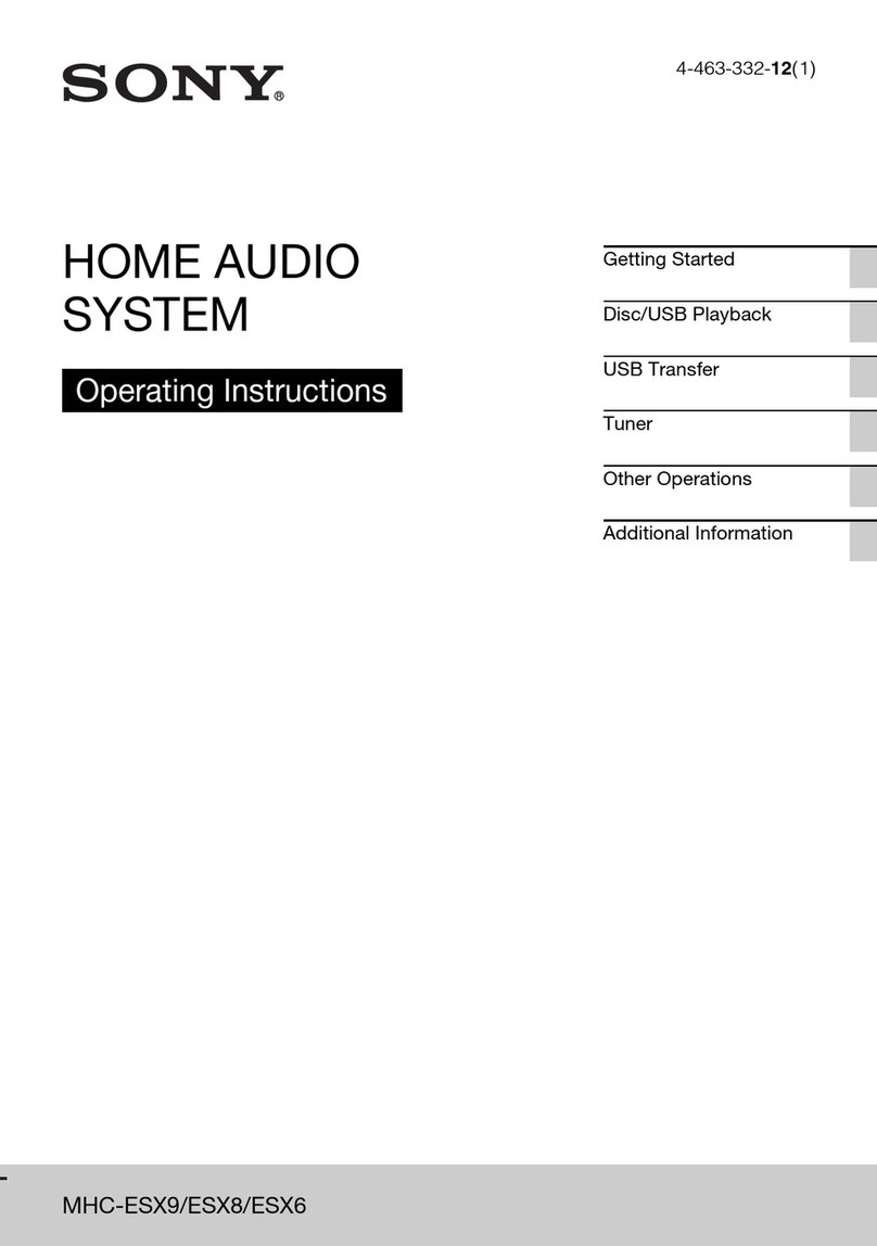 Sony MHC-ESX9 User manual