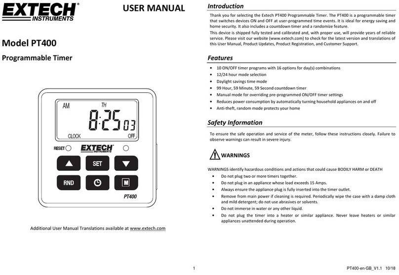 Extech Instruments PT400 user manual
