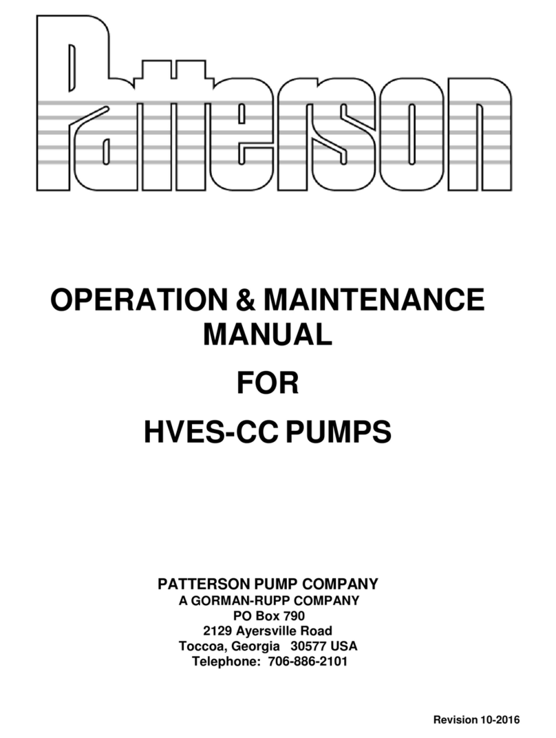 Patterson HVES-CC Operation & maintenance manual