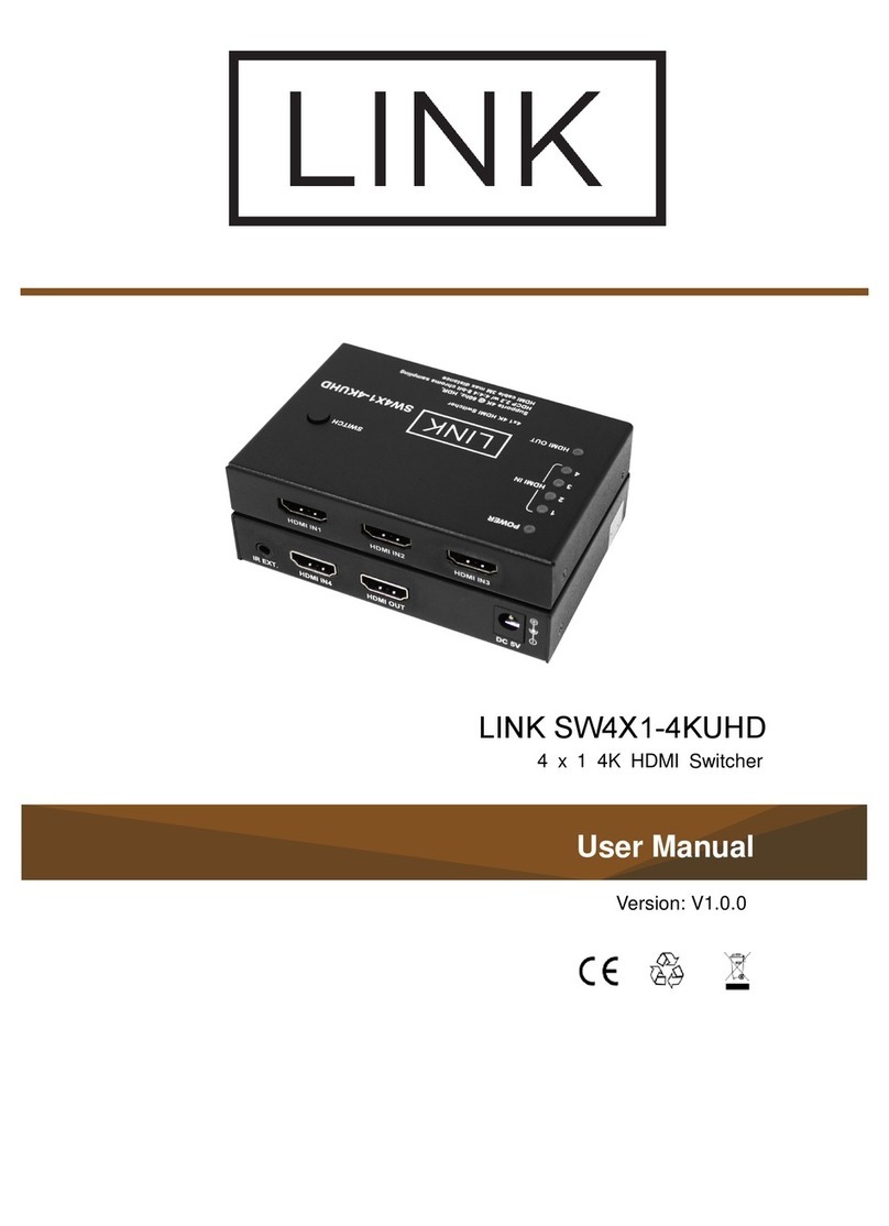 Link SW4X1-4KUHD user manual