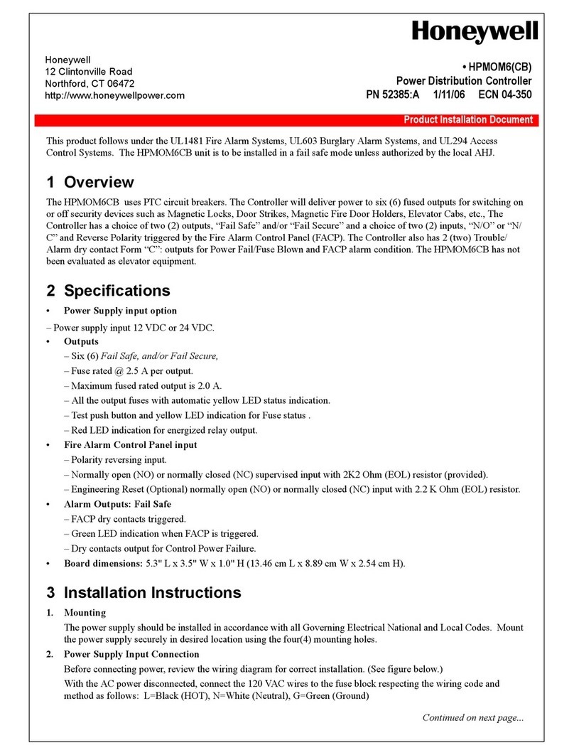 Honeywell HPMOM6CB installation instructions