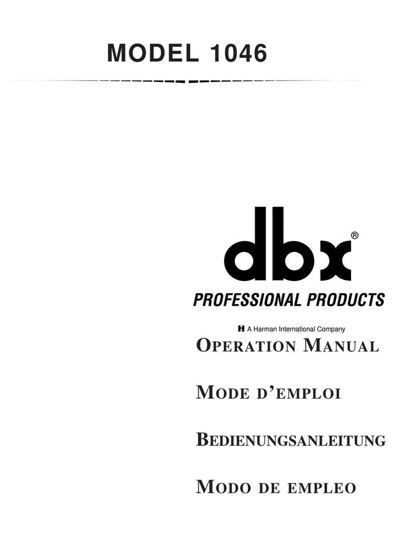 dbx 1046 User manual
