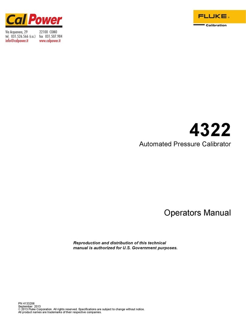 Fluke 4322 User manual