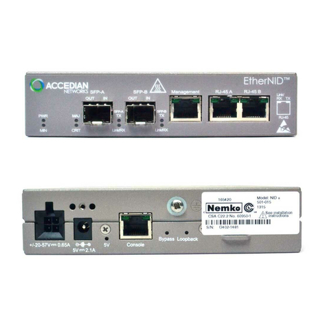 Accedian EtherNID EE Administrator's guide