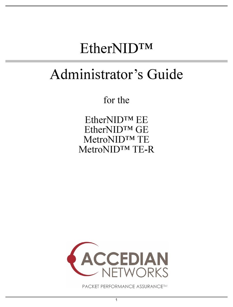 Accedian EtherNID GE Administrator's guide