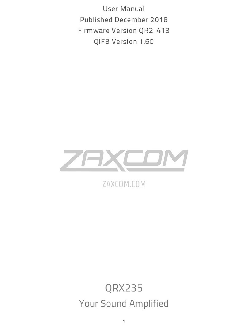 Zaxcom QRX235 user manual