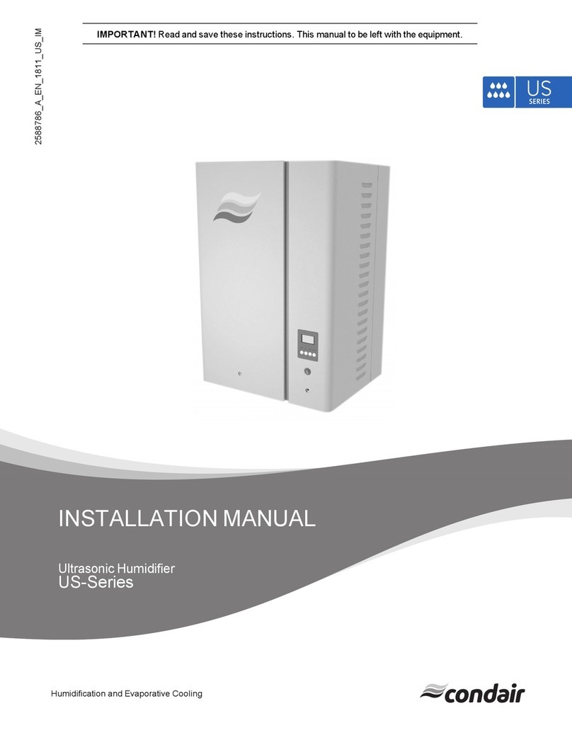 Condair US-Series User manual