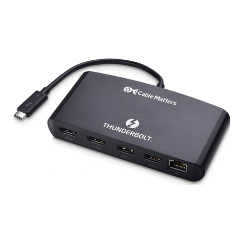 cable matters Thunderbolt 107016 User manual cable matters Thunderbolt 107016 User manual