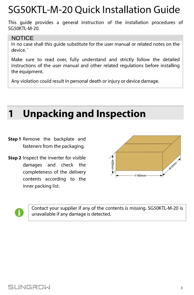 Sungrow SG50KTL-M-20 User manual