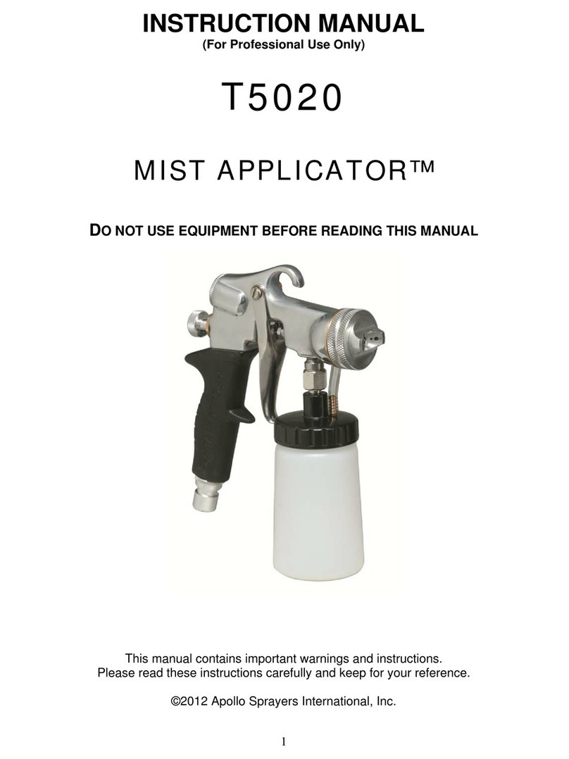 Apollo Sprayers T5020 MIST APPLICATOR instruction manual