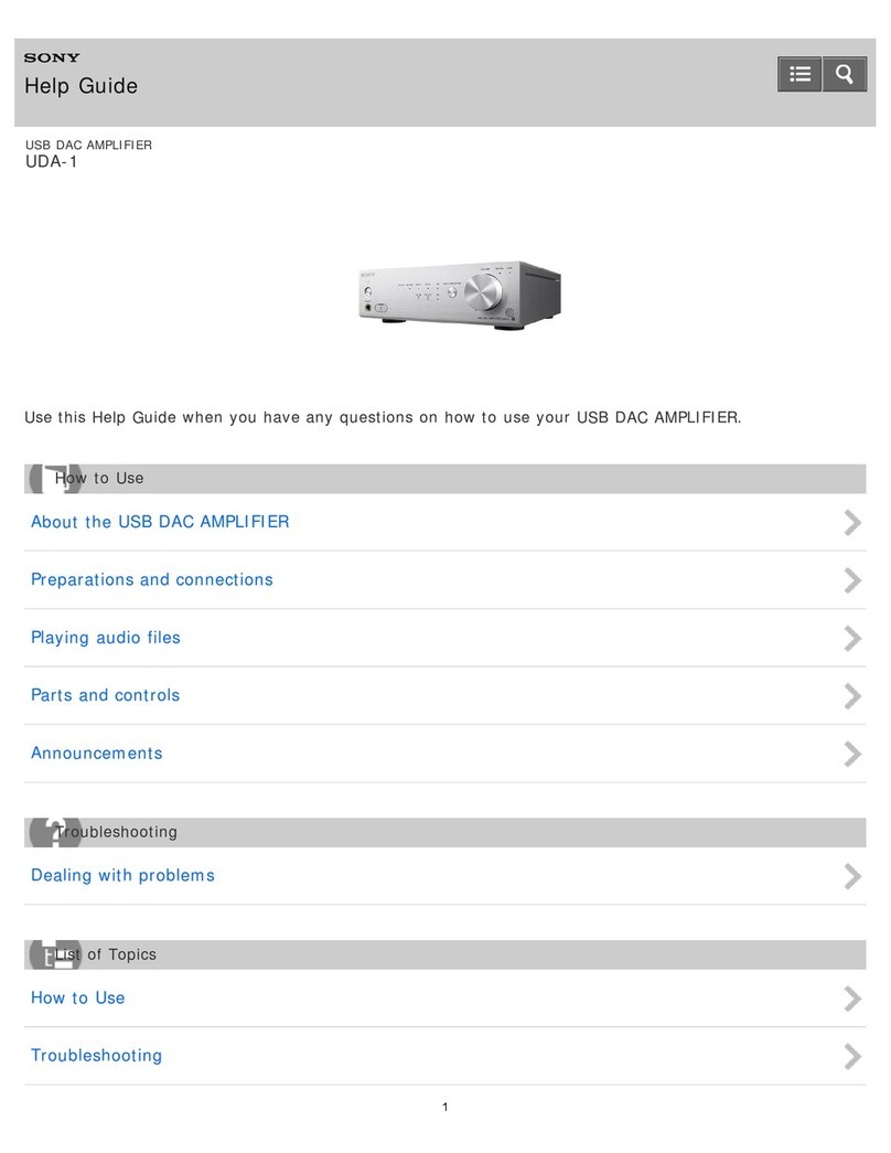 Sony UDA-1 Help guide