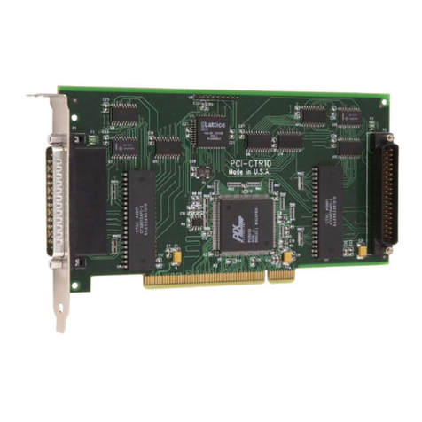 Measurement Computing PCI-CTR10 User manual