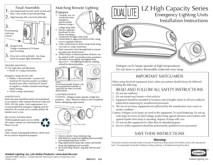 DualLite LZ Series installation instructions