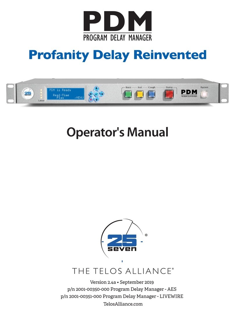 25-Seven PDM Operator's manual
